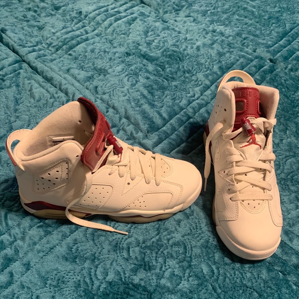 Jordan 6 white maroon